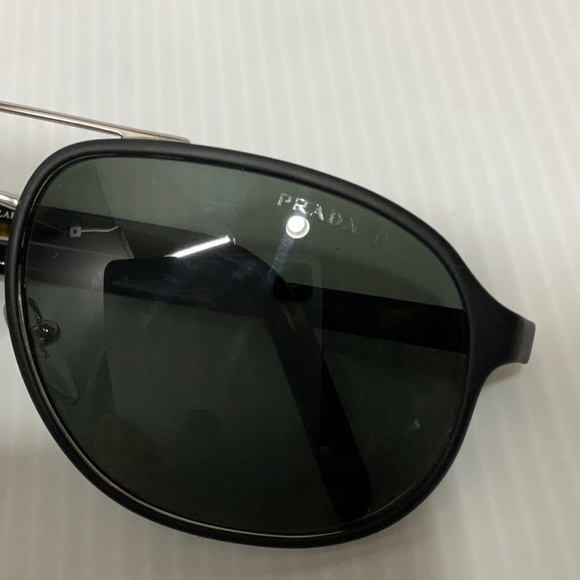 Prada polarized sunglasses spr 53x glass green lenses made in Italy - Picture 8 of 8